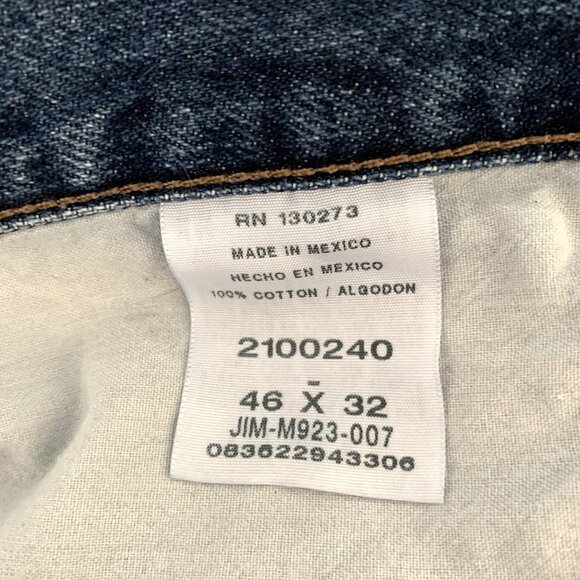 Lee Regular Fit Jeans 100% Cotton Denim Medium Wash Blue Men's Size 46 x 32 - Picture 4 of 8